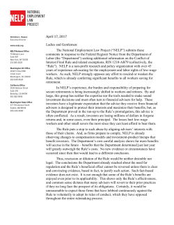 NELP Comment on COI Rule 4-17-2017