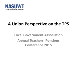 A union perspective on the TPS