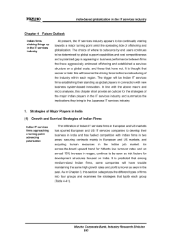 105 Chapter 4 Future Outlook 1. Strategies of Major Players in India