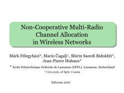 Use multiple radios on one channel ? Intuition