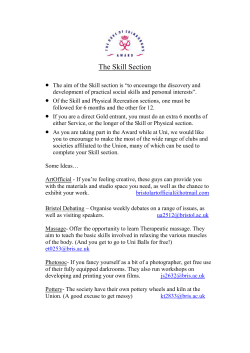 Skill - University of Bristol