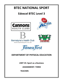 LEARNING OUTCOME 4 Be able to use market research and