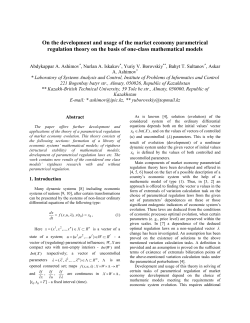 (structural stability) of a mathematic model without - G