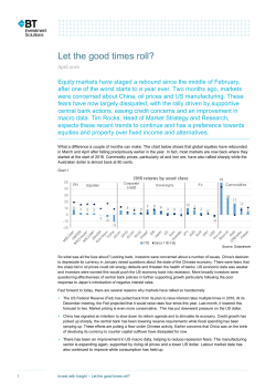 Let the good times roll?