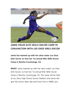 Jamia Fields Elite Skills Soccer Camp