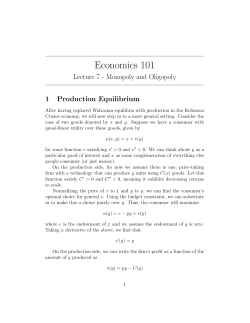 Economics 101