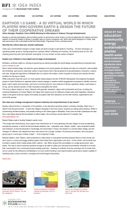 EARTHOS 1.0 GAME - A 3D VIRTUAL WORLD IN