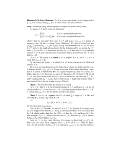 Proof of Zorn`s Lemma