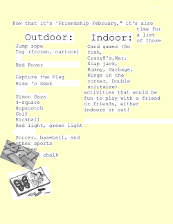 The Elementary Quarterly A Quarterly Newsletter for Families from