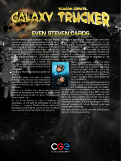 even steven cards - Czech Games Edition