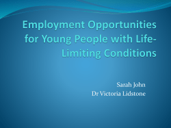 Employment Opportunities for Young People with Life