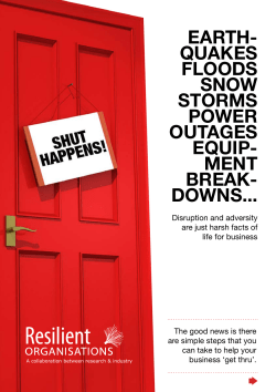 Shut Happens - Resilient Organisations
