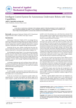 Intelligent Control System for Autonomous Underwater Robots with