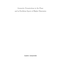 Geometric Permutations in the Plane and in Euclidean Spaces of