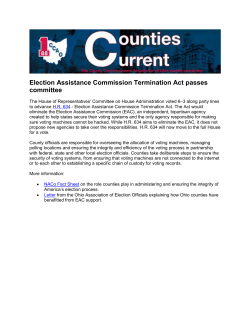 Election Assistance Commission Termination Act passes committee