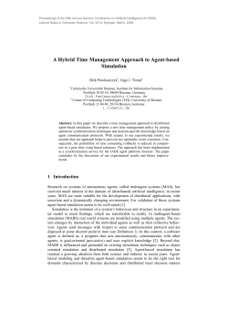 A Hybrid Time Management Approach to Agent-based