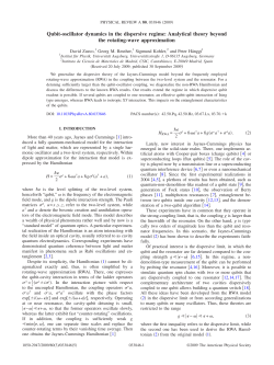 Qubit-oscillator dynamics in the dispersive regime