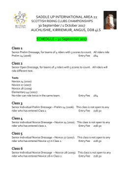 Saddle Up Champs 2017 - Strathearn Riding Club