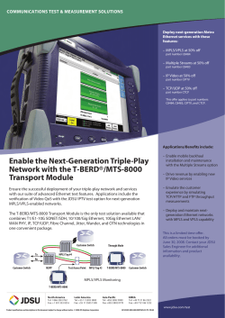 Enable the Next-Generation Triple-Play