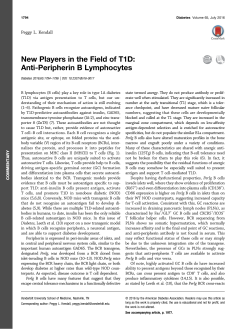 New Players in the Field of T1D: Anti-Peripherin B