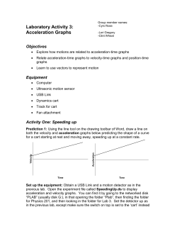 Laboratory Activity 3: Acceleration Graphs