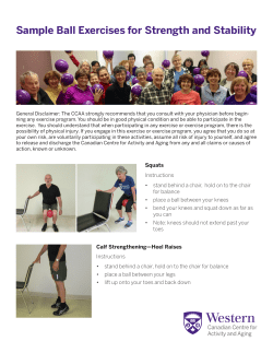 Sample Ball Exercises for Strength and Stability