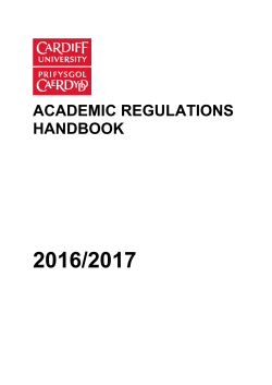 Academic Regulations Handbook