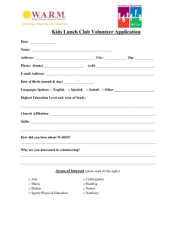New-Volunteer-App - Westerville Area Resource Ministry