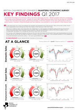 key findings q1 2017 - British Chambers of Commerce
