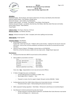 Minutes - MId-Atlantic Council 9MD