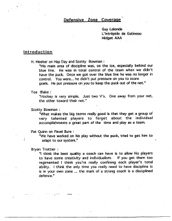 Defensive Zone Coverage Introduction