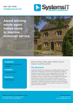 Award winning estate agent makes move to improve