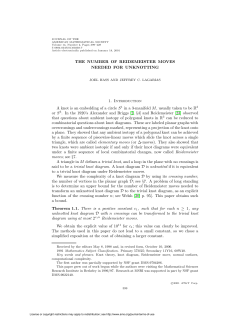 THE NUMBER OF REIDEMEISTER MOVES NEEDED FOR