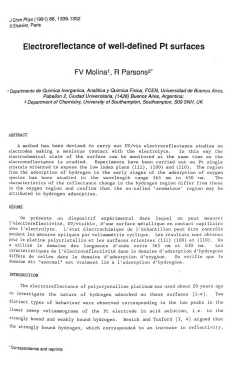 Electroreflectance of well