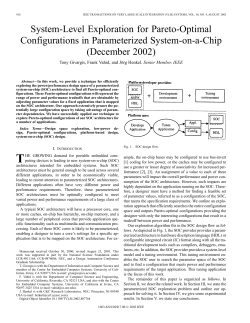 System-level exploration for pareto-optimal configurations in