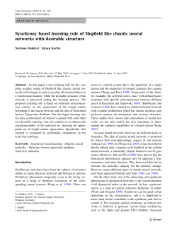 Synchrony based learning rule of Hopfield like chaotic neural