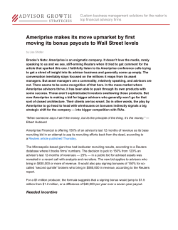 Ameriprise Makes its Move Upmarket