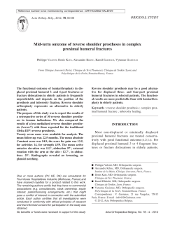 Mid-term outcome of reverse shoulder prostheses in