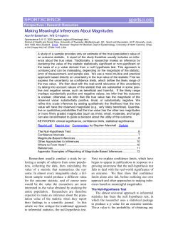 Making Meaningful Inferences About Magnitudes