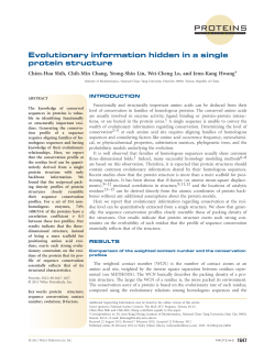 Evolutionary information hidden in a single protein structure