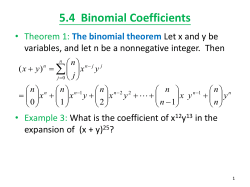 Pascal`s Identity and Triangle