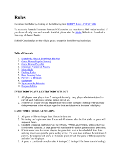 the Rules by clicking on the following link: BMFPA Rules