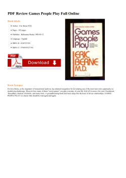 PDF Review Games People Play Full Online