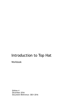 Introduction to Top Hat - The University of Edinburgh