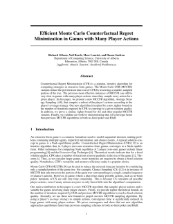 Efficient Monte Carlo Counterfactual Regret Minimization in Games