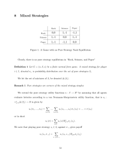 mixed strategies and rationalizability