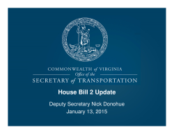 House Bill 2 Update