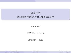 Math236 Discrete Maths with Applications