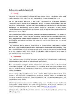 Guidance to Regulation 15 - International Mini Rugby