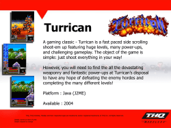 THQ Wireless Turrican Datasheet